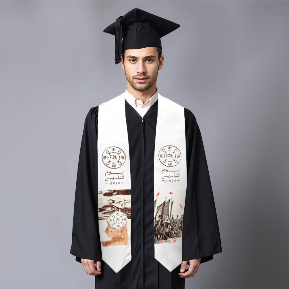 Founding Day scarf printed, length 154*12cm — product image 1