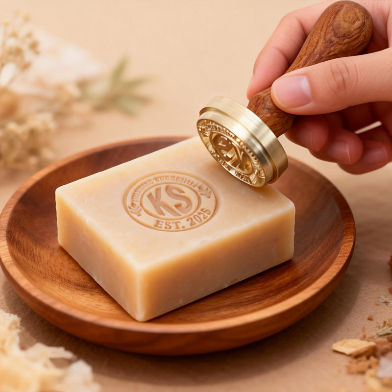 Custom-Branded Soap Stamp with Custom Logo or Design - image 1