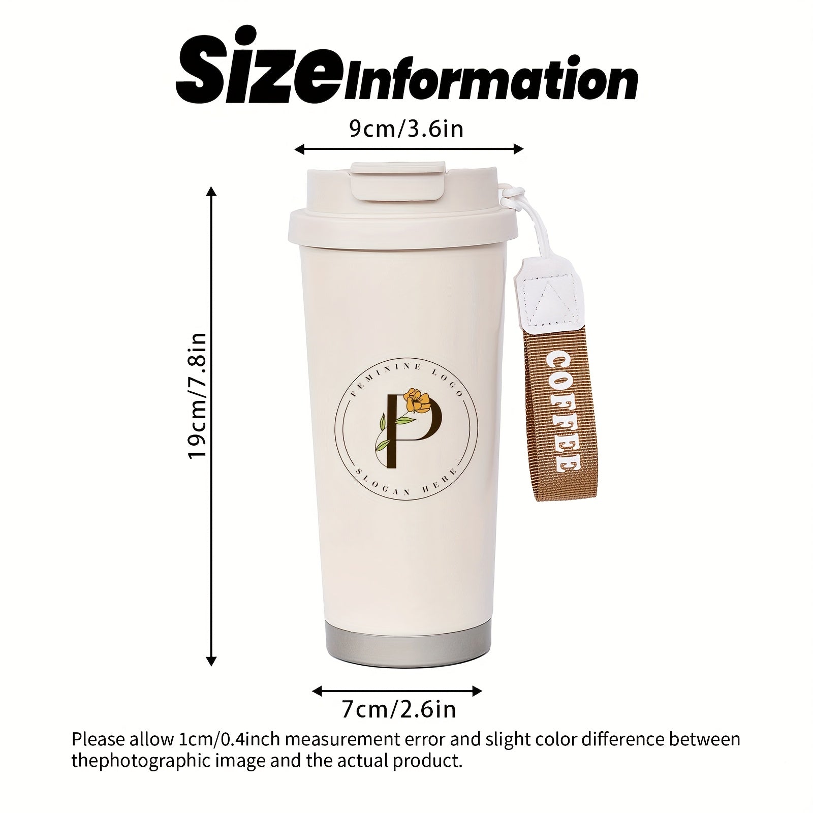 Single-piece Custom Insulated Tumbler, Coffee Cup with Custom Text or Image, | Business-Ready Tumbler & – image 4
