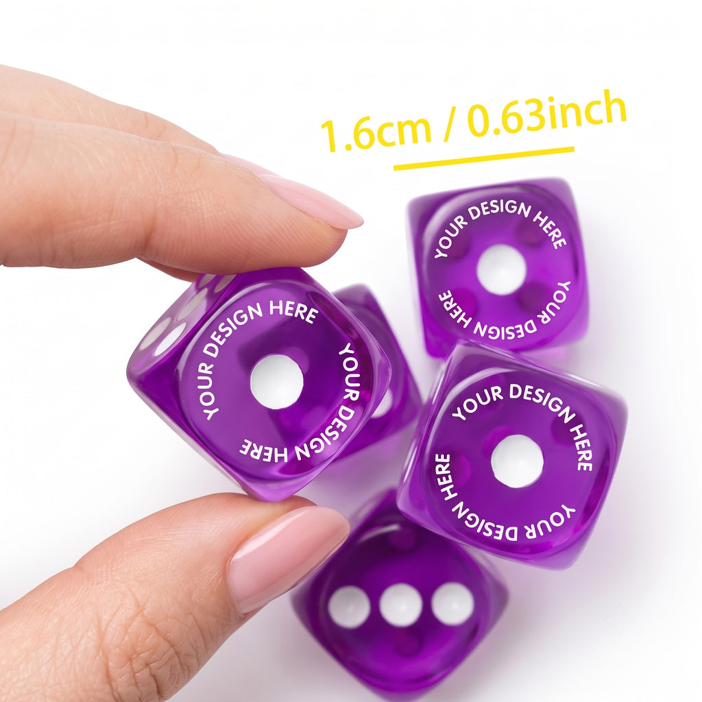 Custom-Printed Event Favor – s Custom Dice Set - Wedding Souvenir Dice, Party Game Dice, Perfect Gifts – image 2