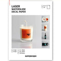 Transparent adhesive watercolor paper for laser printers - 20 high quality Korean sheets — product image 1