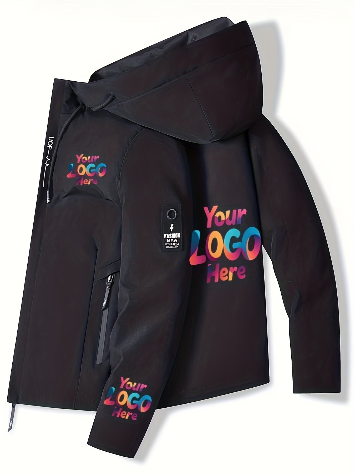 Personalized Logo Apparel – Unisex Custom Jacket - Add Your Logo/Text/Design - Soft – image 4