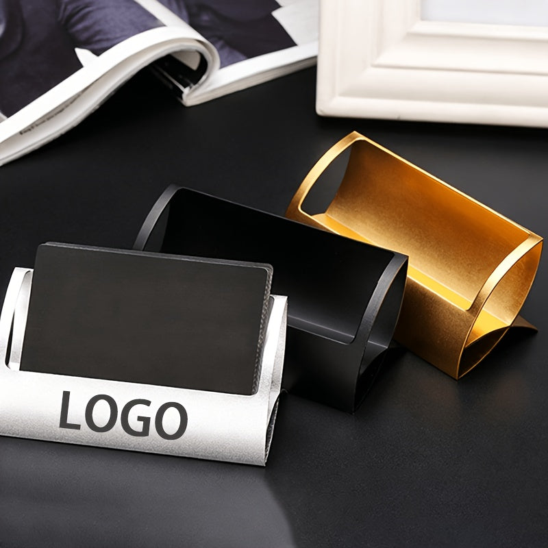 Design-Your-Own Custom Business Card Holder/Stand/Base - Can Be Printed with LOGO, Custom – Team – image 1