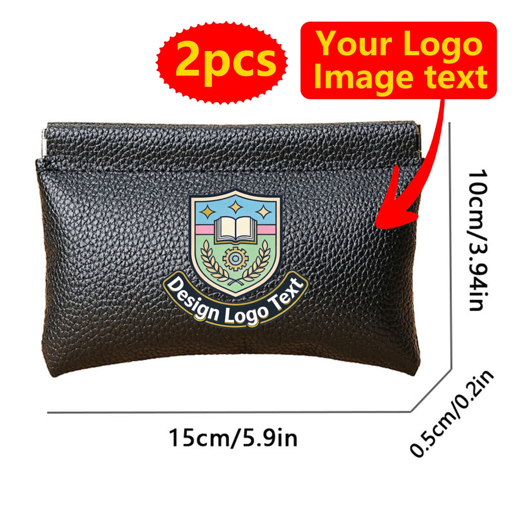 Custom-Printed Branded Bag – s Custom Logo & Image Purse Wallet & Makeup – image 2