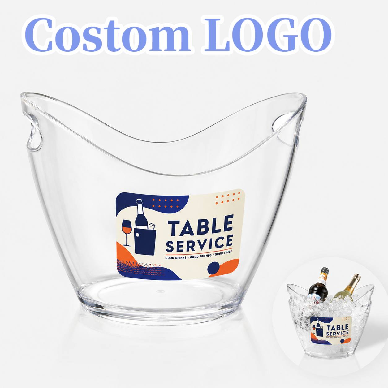 Logo-Ready Ice Bucket with Custom Logo or Design - image 1