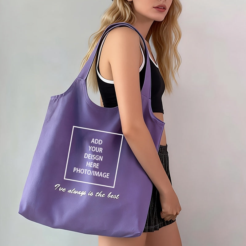 Qualitative Purple Shoulder Bag, Self-Defined Photo/text/logo Backpack, | Business-Ready Branded – image 3
