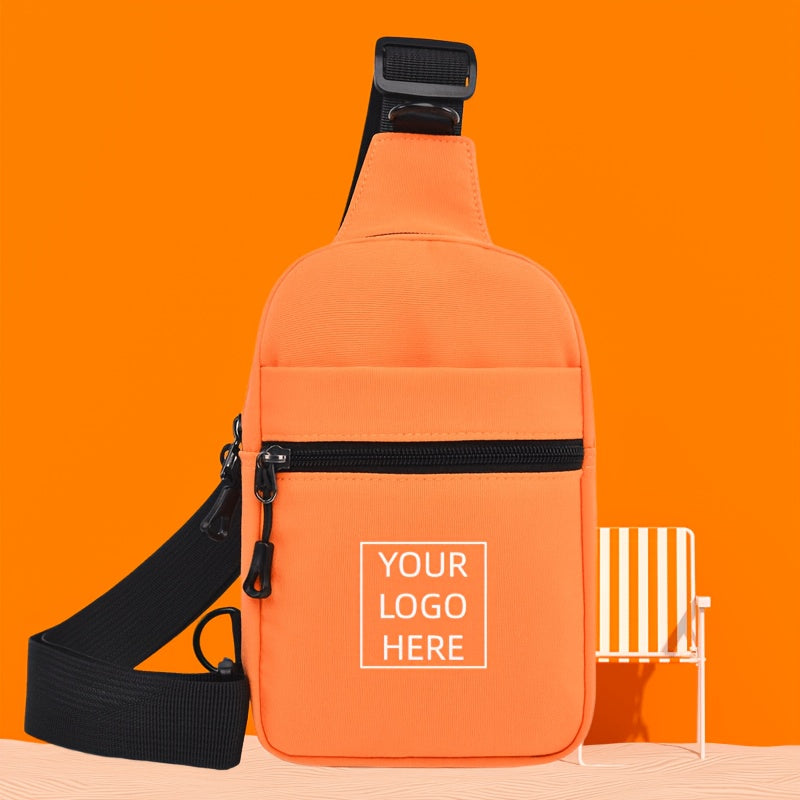 Logo-Ready Branded Bag – Custom LOGO Oxford Chest Bag Suitable for Men & Women, Adjustable – image 2