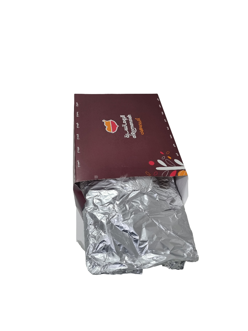 half chicken and rice meal box