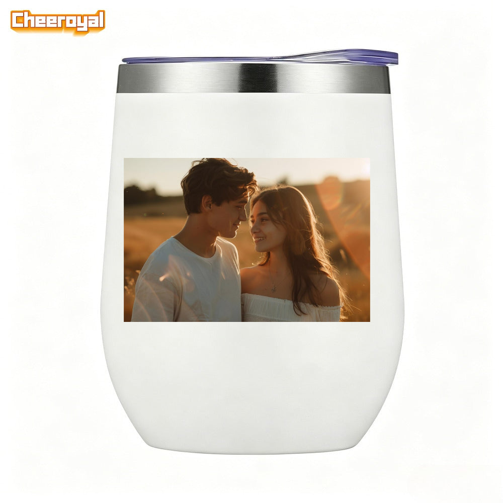 -12oz Stainless Steel Coffee Cup - Custom Insulated Coffee Tumbler, Outdoor | Promotional Tumbler & – image 2