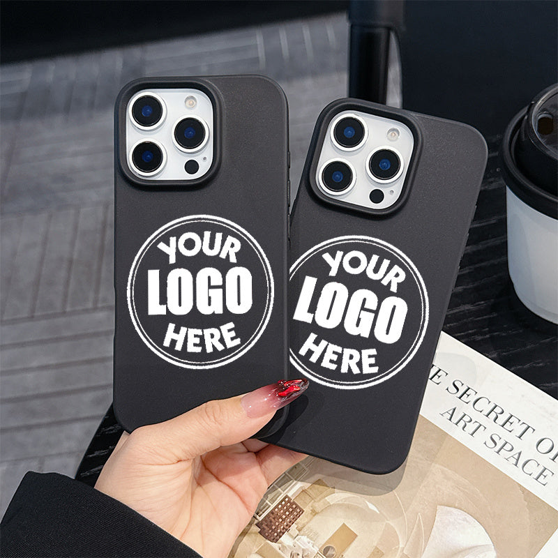 Bespoke Packaging & Label – Phone Case - Custom Logo Photo, Retro Round Stamp Print, Compatible – image 4