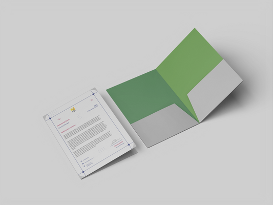 Dual-Pocket Portfolio Folder, Durable Document Organization Solution