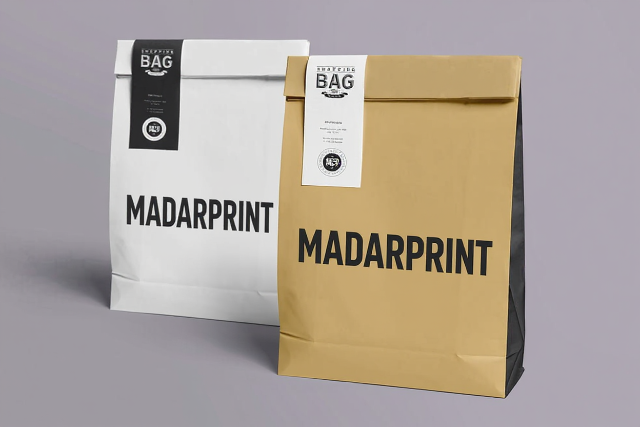 bag seal sticker 15×5 cm with printing service - مطبعة مدار