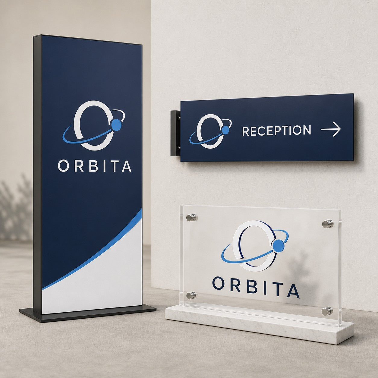 Custom indoor and outdoor signage – لوحات داخلية وخارجية مخصصة