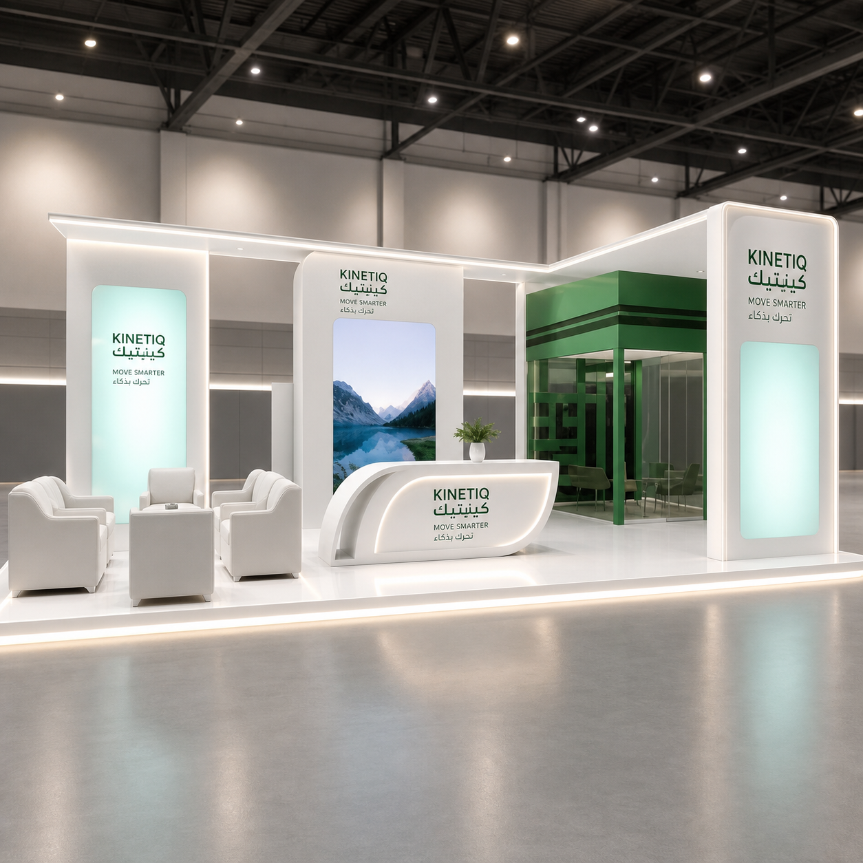 KINETIQ 6×3 smart sports technology exhibition booth
