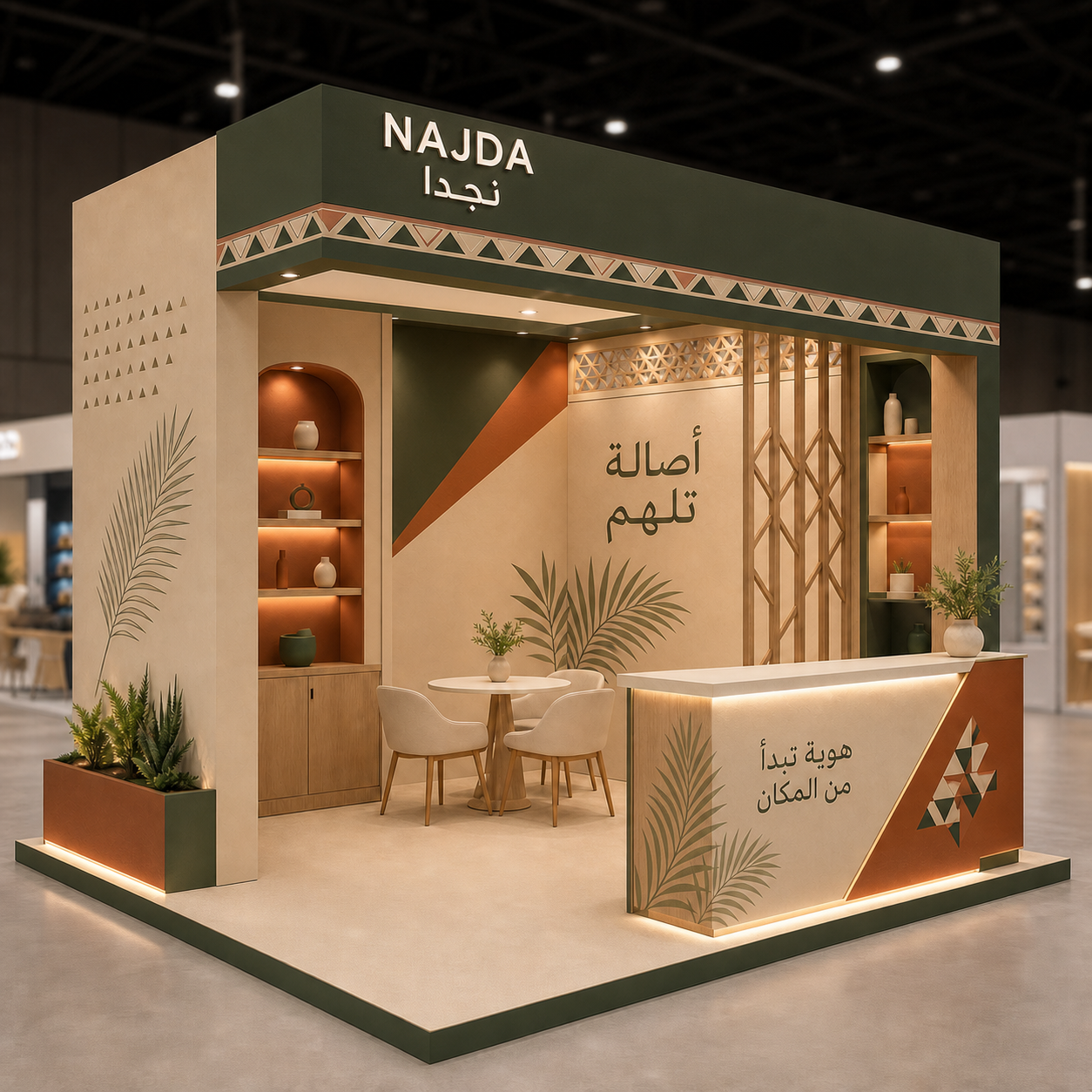 NAJDA 3×3 Najdi-inspired exhibition booth
