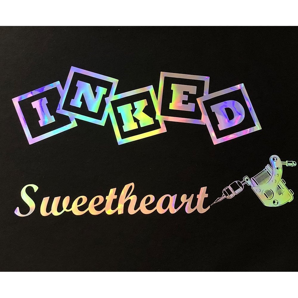 Color change silver hologram heat-transfer vinyl — product image 5