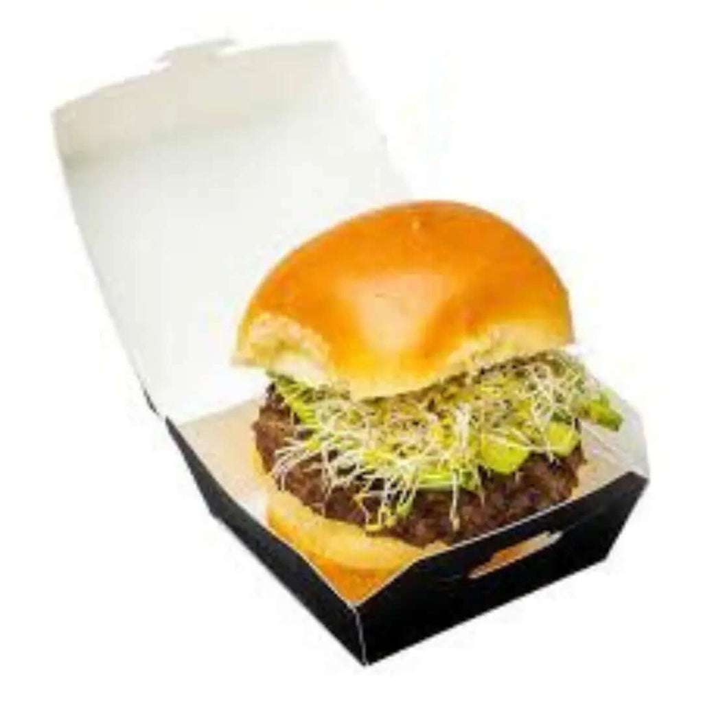 paper burger box printed with customer logo