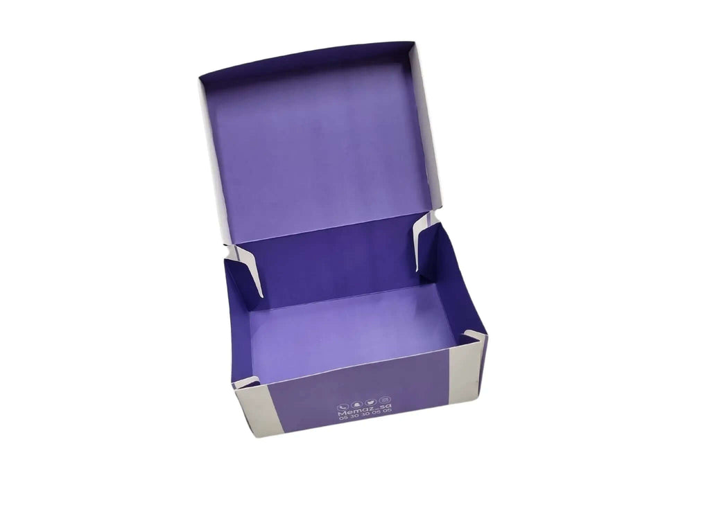 personalized printed  18×14×7,5 box for sweets or 2 mini burger box