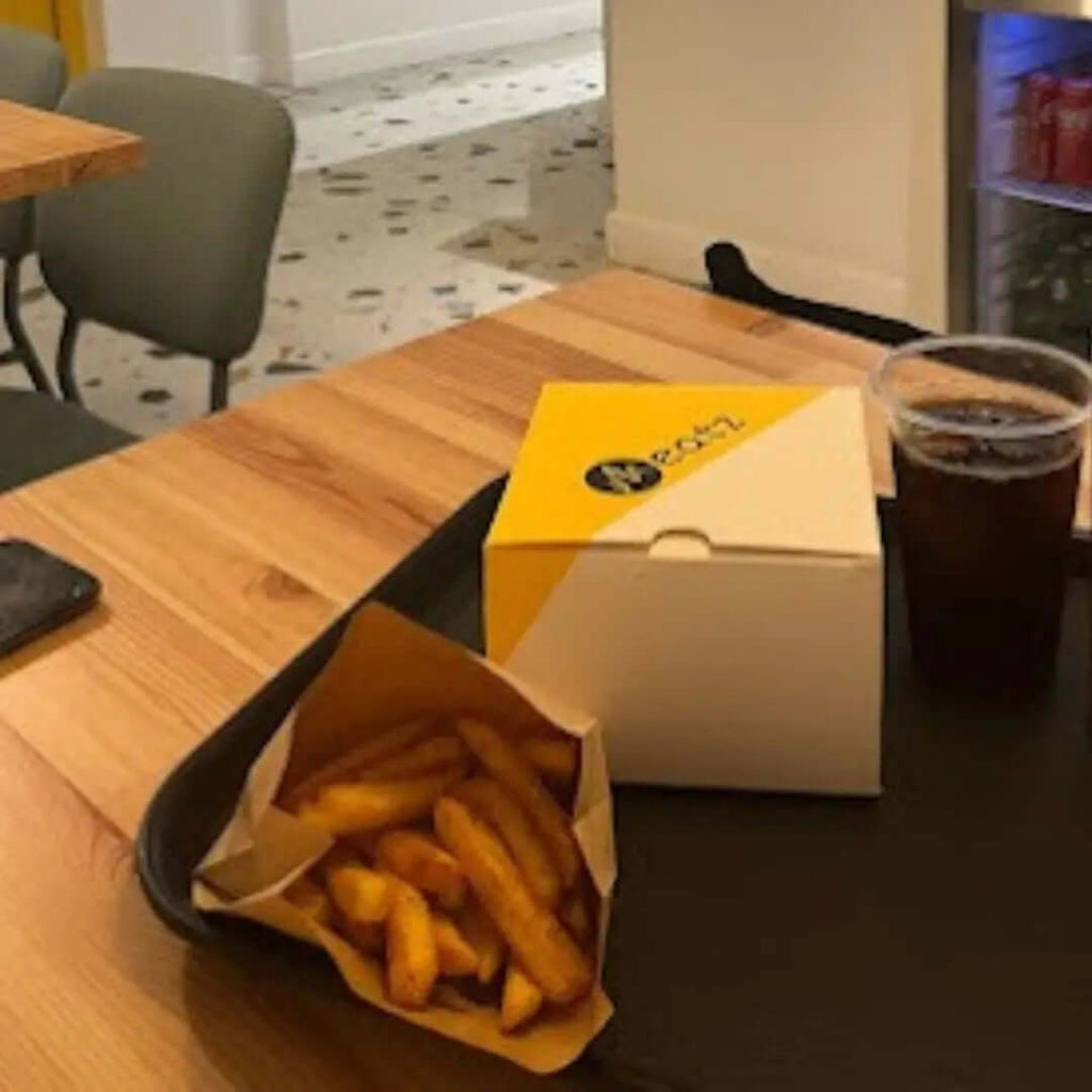 Box für Burger
Druck Kundendesign
 