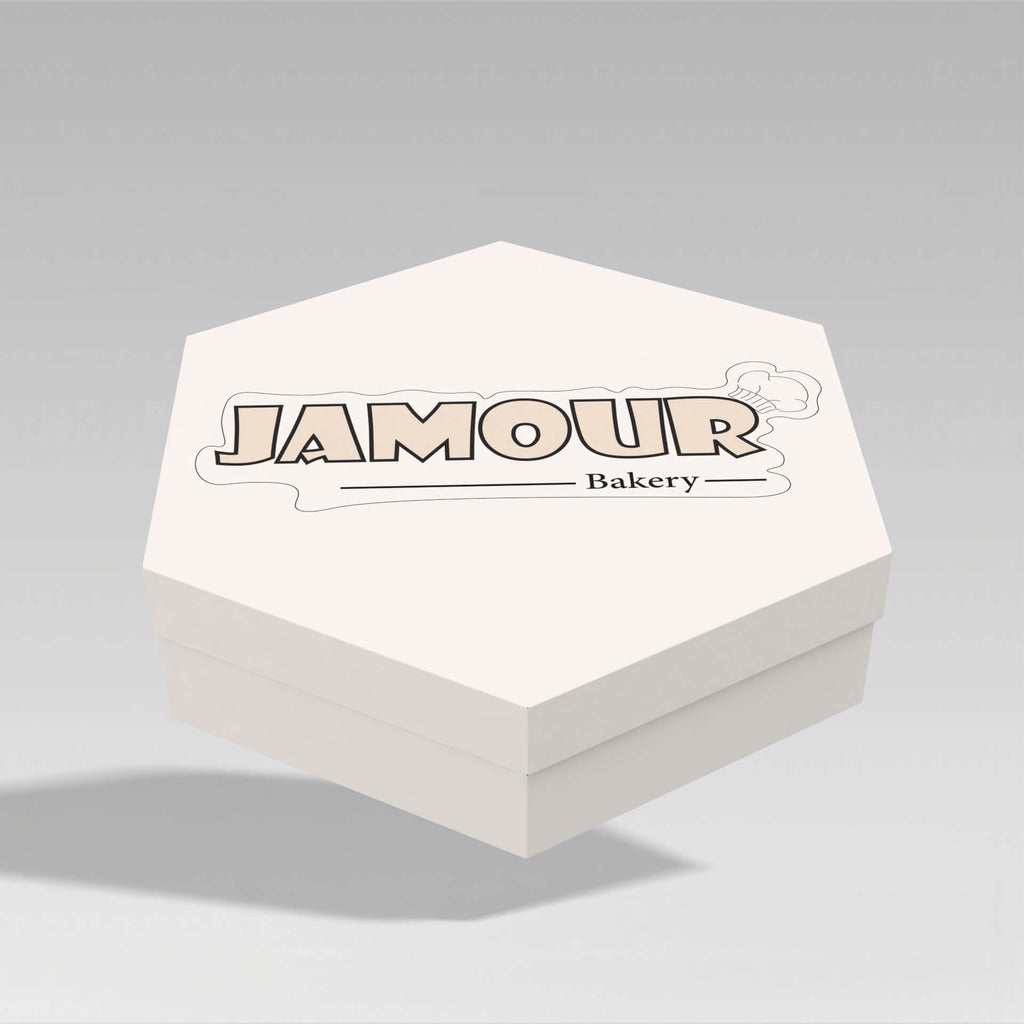 custom printed 14×7  cm octagonal box