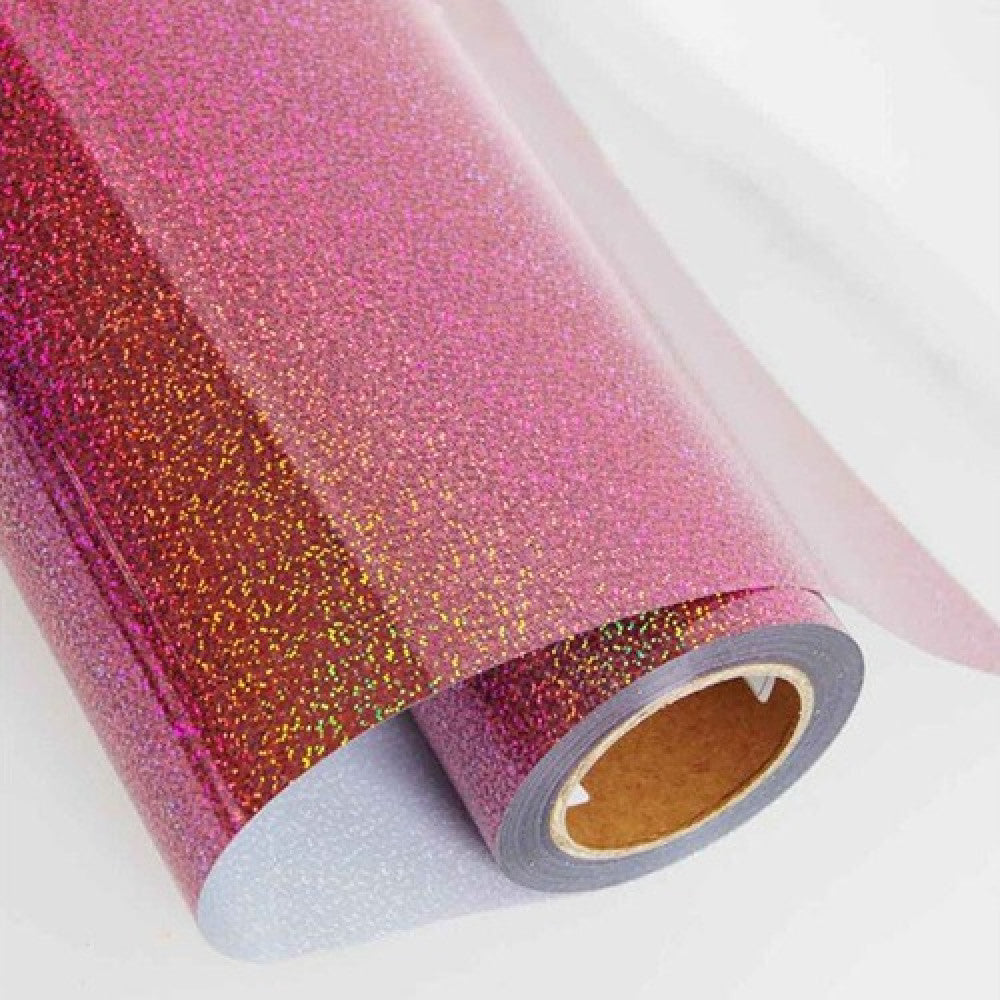 heat-transfer vinyl pink hologram fabrics — product image 1