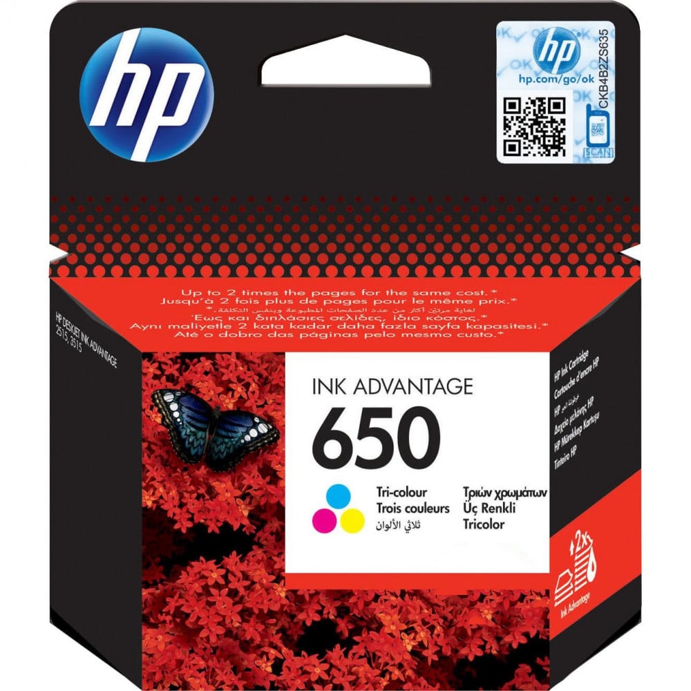 HP 650 color ink — product image 1