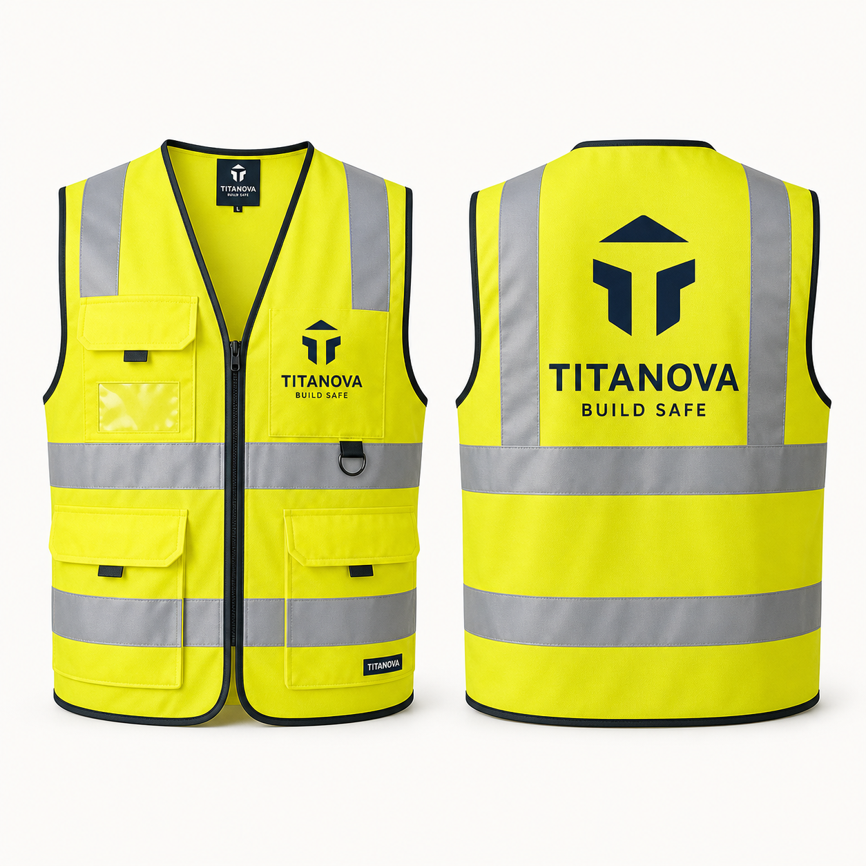 Custom Reflective Safety Vest with Logo