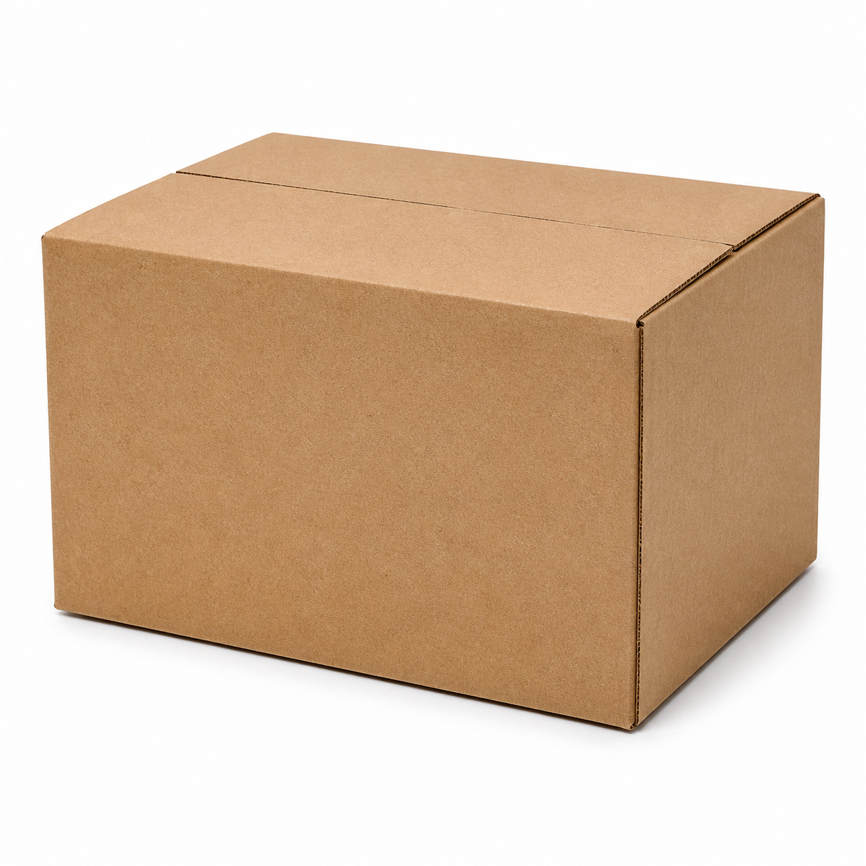 Regular brown corrugated shipping carton 24 × 17 × 17 cm