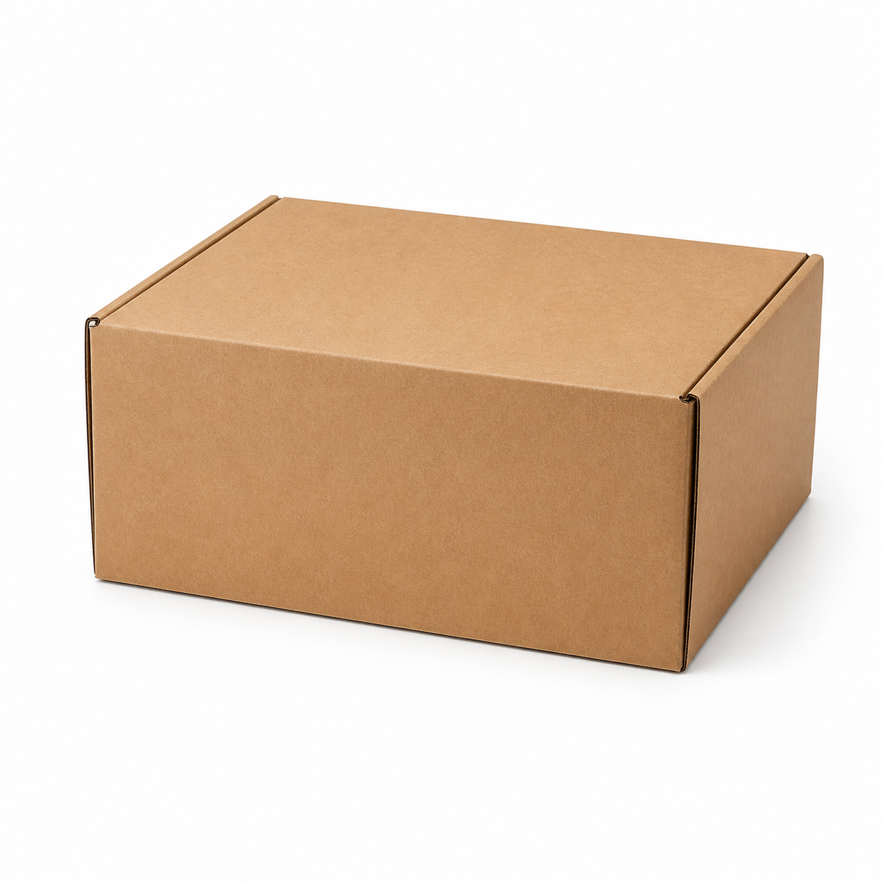 Regular brown corrugated shipping carton 40 × 28 × 20 cm