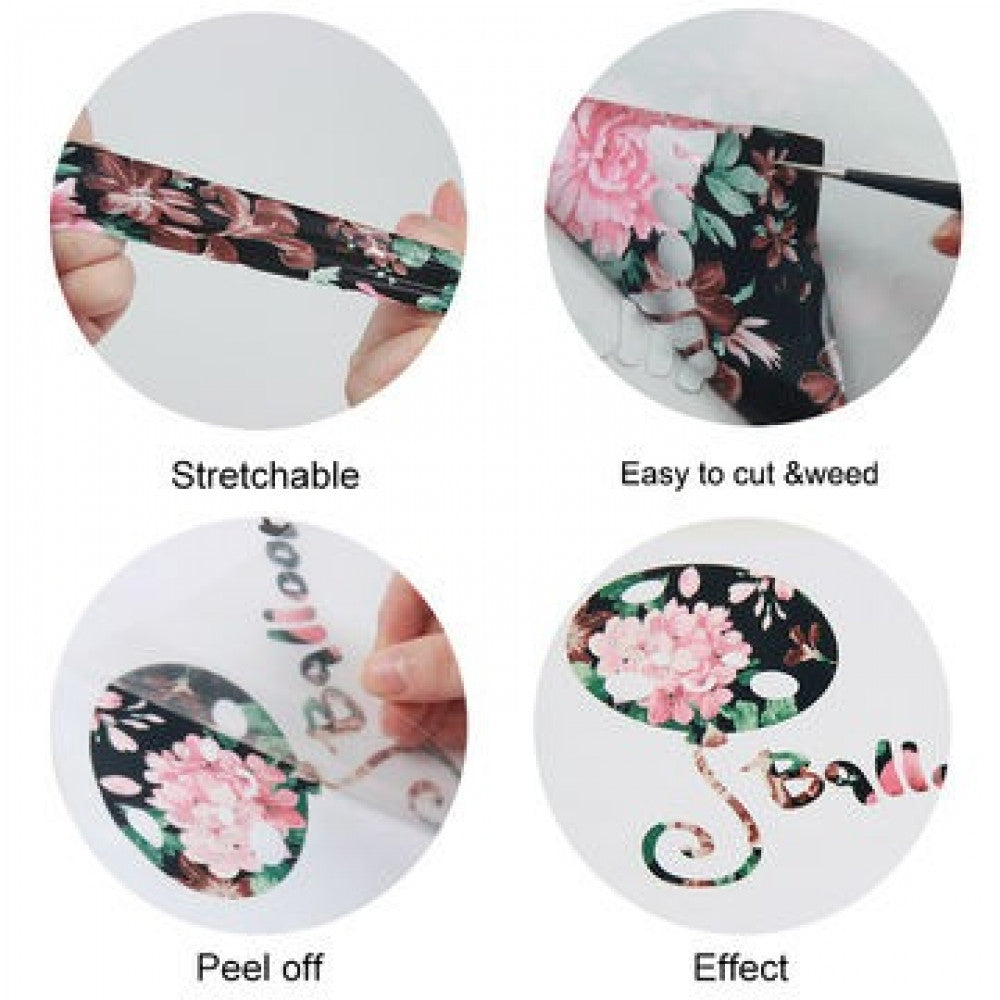 3D heat-transfer vinyl, 3D floral pattern — product image 7