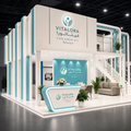 VITALORA 6×6 double-deck healthcare exhibition booth
