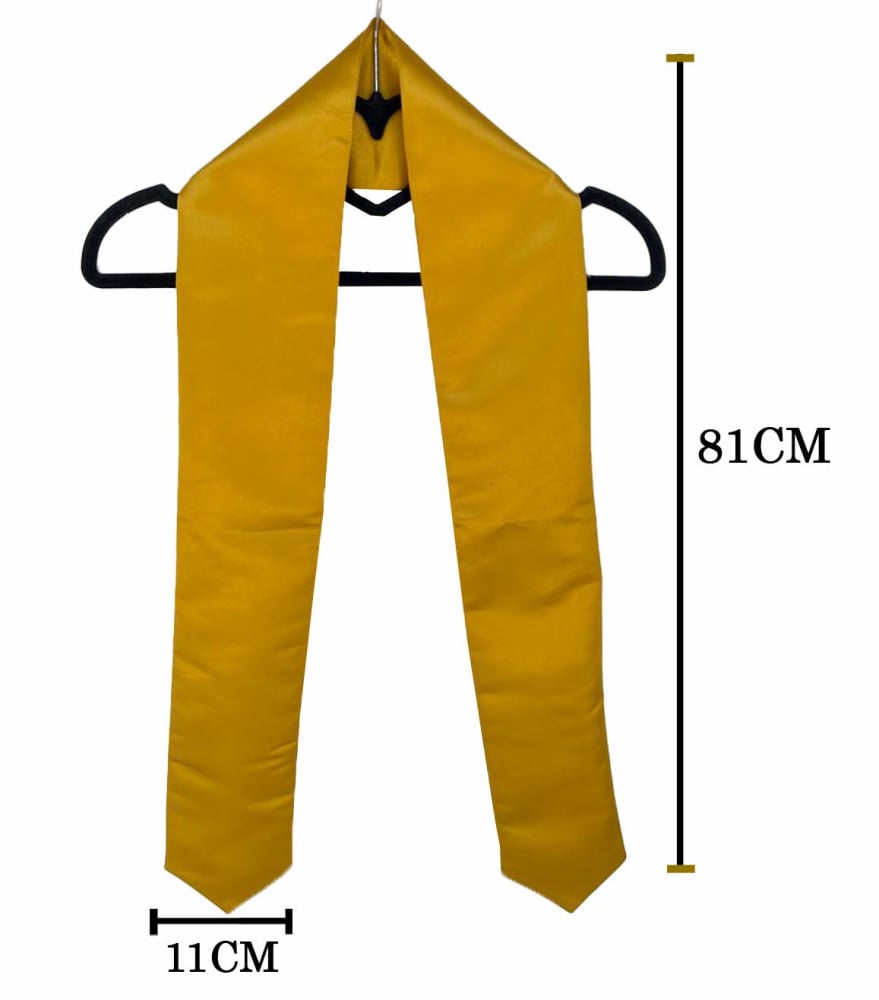 Blank golden graduation scarf printed by Sublimation 2026 - wholesale for printing shops and schools — product image 2