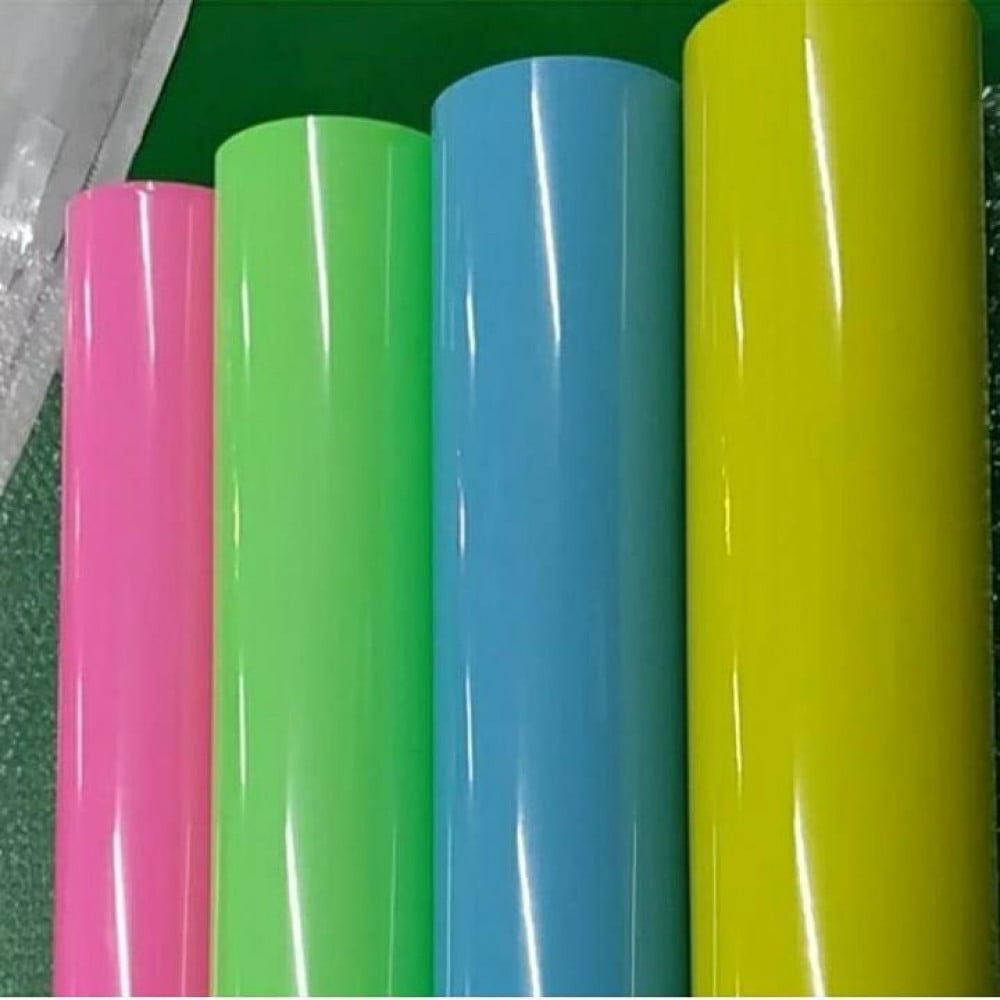 Fluorescent yellow glow-in-the-dark heat-transfer vinyl — product image 3