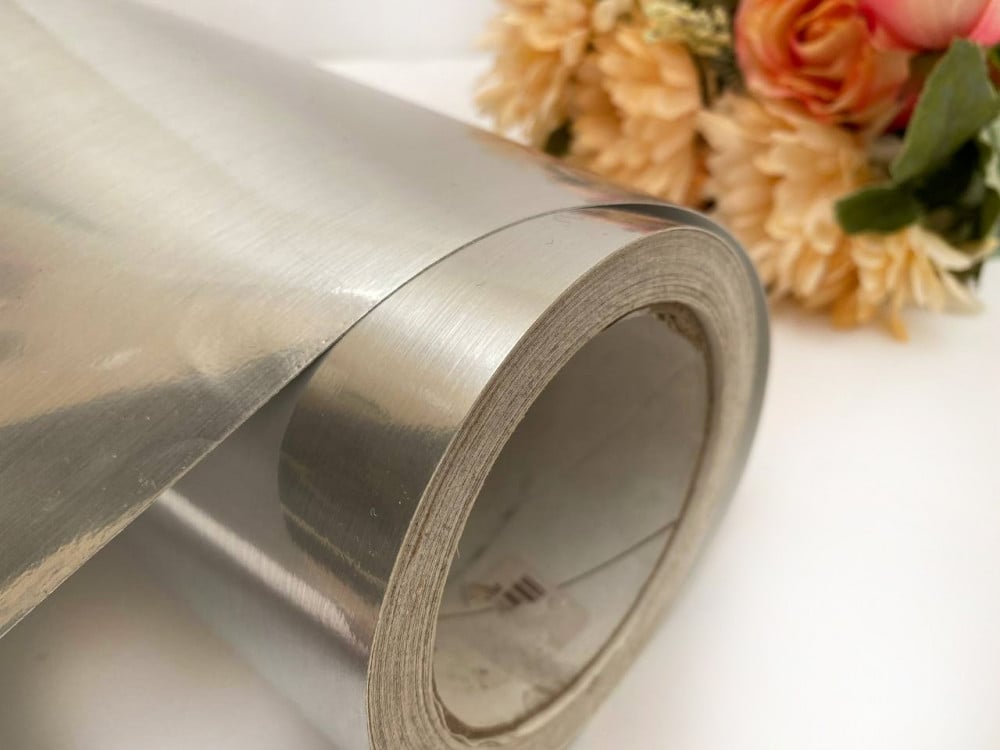 American metallic silver sticker vinyl rolls — product image 1